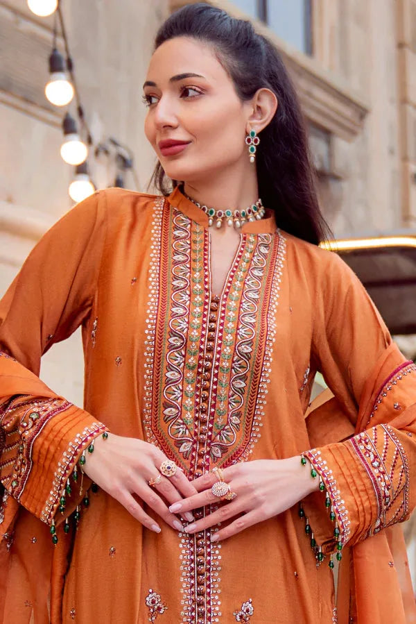 Muntaha by Shanzay Fahad | Noor e Zaib | Rust- Sefa