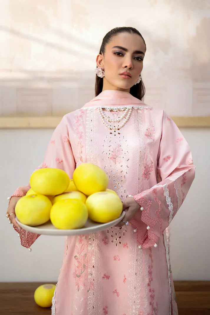 Saad Shaikh | Luxe Eid Lawn 24 | Pink Oasis