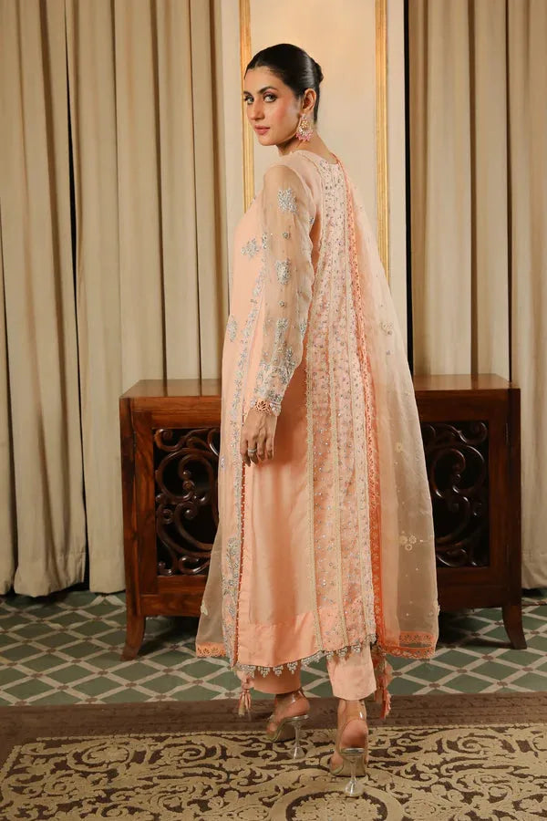 Muntaha by Shanzay Fahad | Baad E Saba | Kiara - Peach