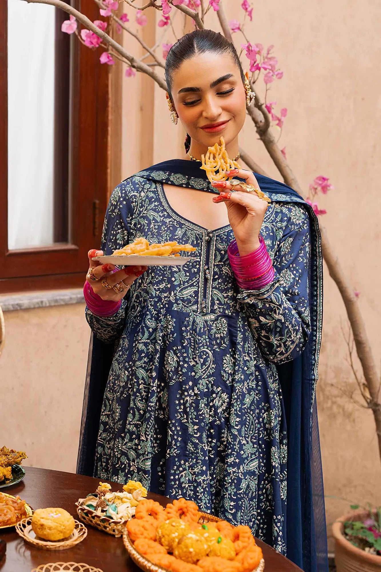 Maria B 3 Piece Block Printed Lawn Suit