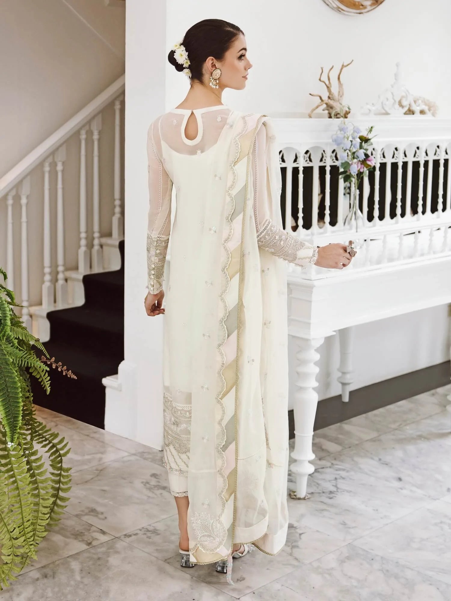 Saad Shaikh Ella Embroidered Luxury Chiffon 3Pc Suit DSG-03