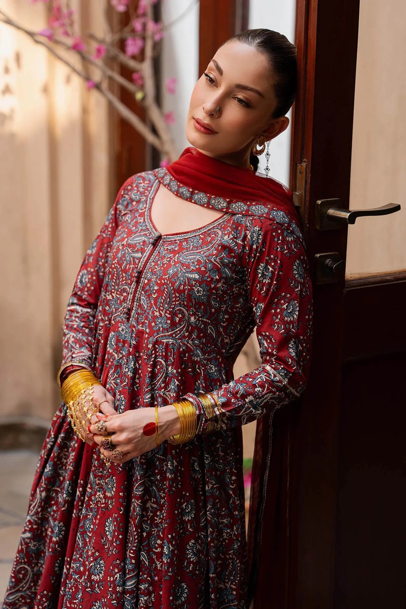 Maria B 3 Piece Block Printed Lawn Suit