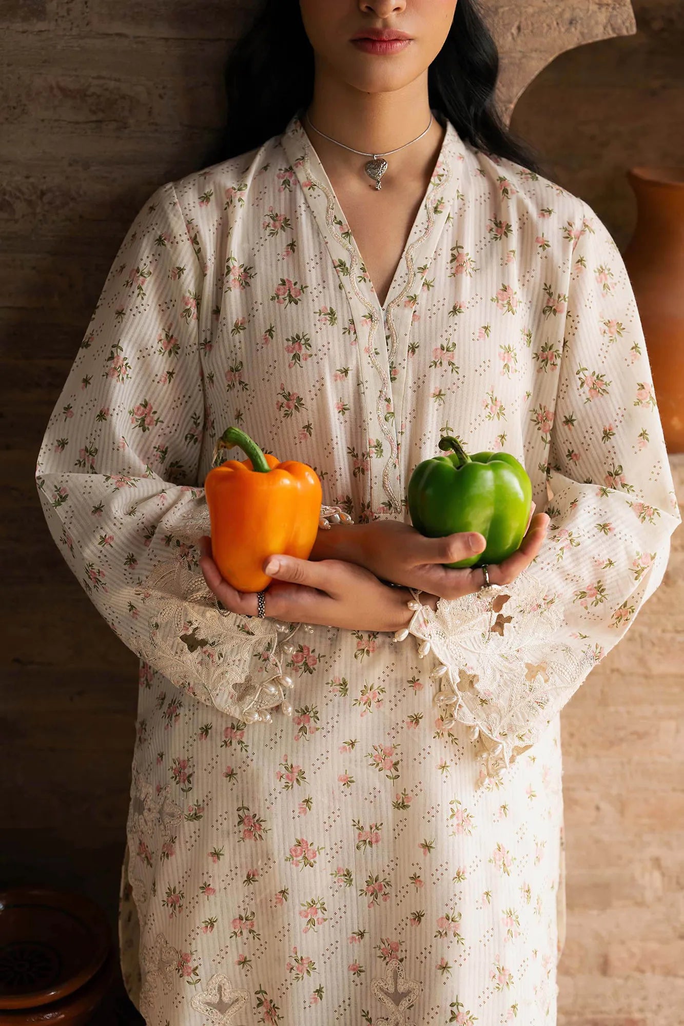 Maria B 2 Piece Embroidered Lawn Suit