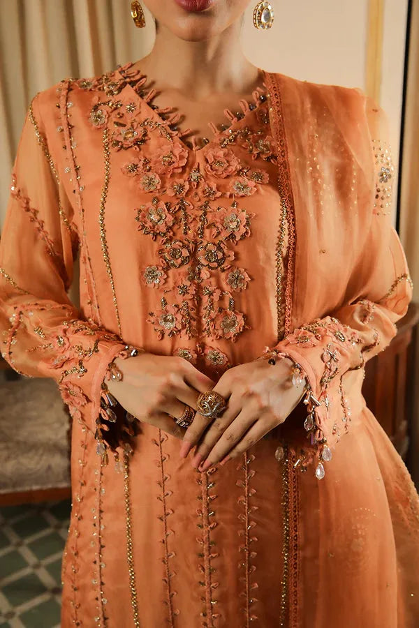 Muntaha by Shanzay Fahad | Baad E Saba | Zarafshan - Salmon