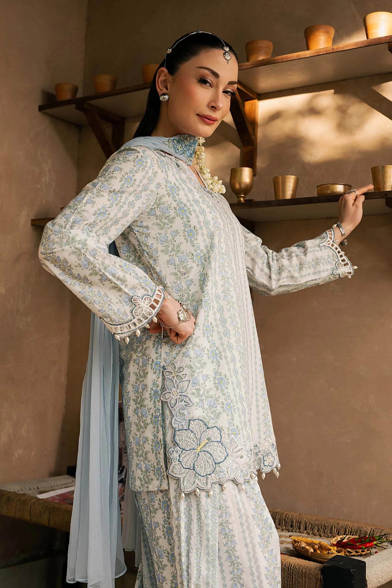 Maria B 3 Piece Embroidered Lawn Suit