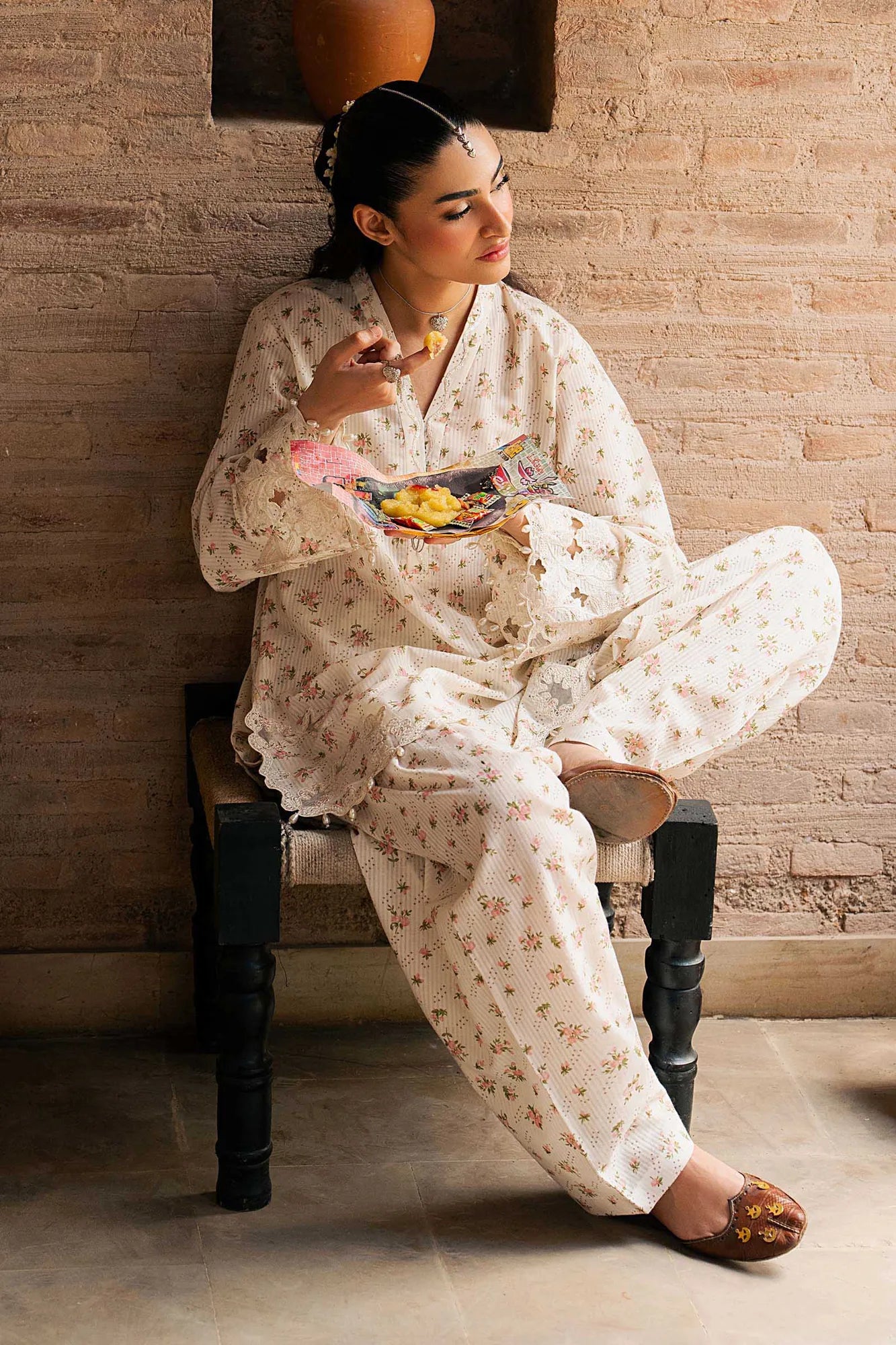 Maria B 2 Piece Embroidered Lawn Suit