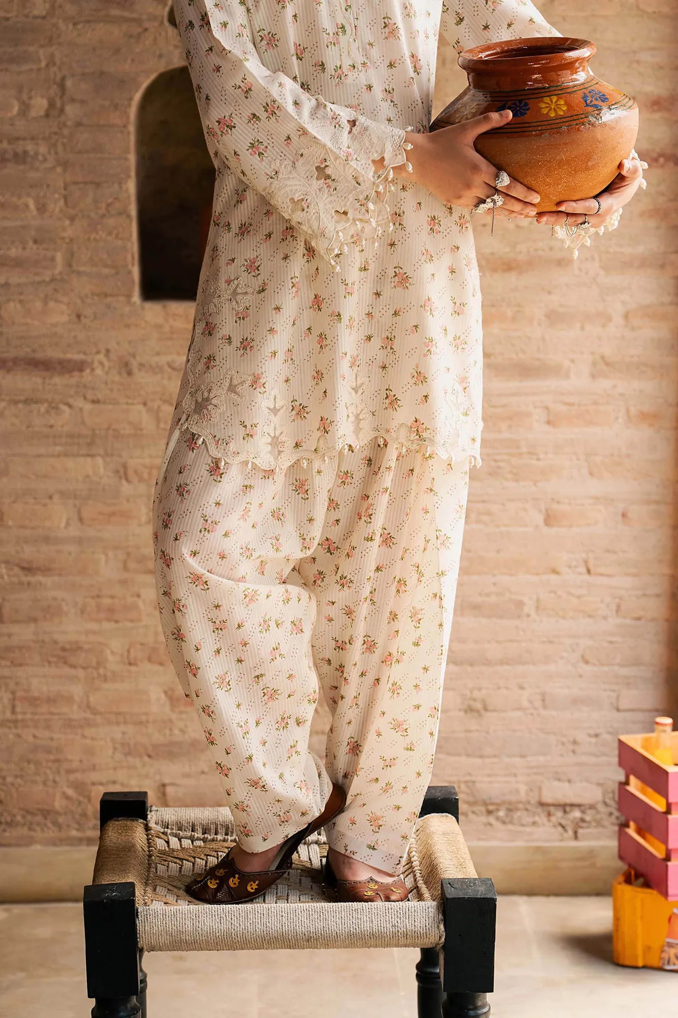 Maria B 2 Piece Embroidered Lawn Suit
