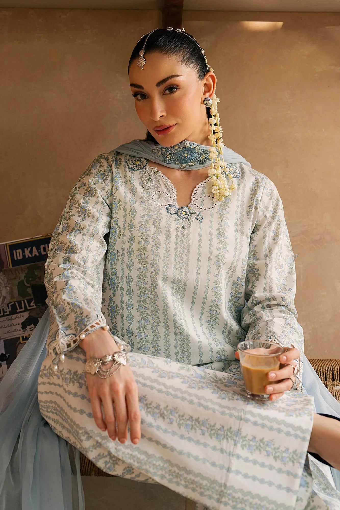 Maria B 3 Piece Embroidered Lawn Suit