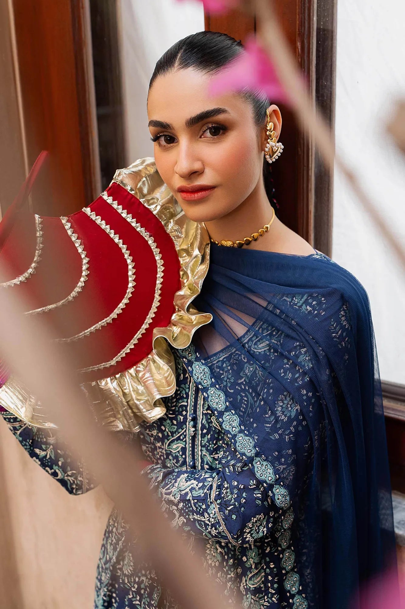 Maria B 3 Piece Block Printed Lawn Suit