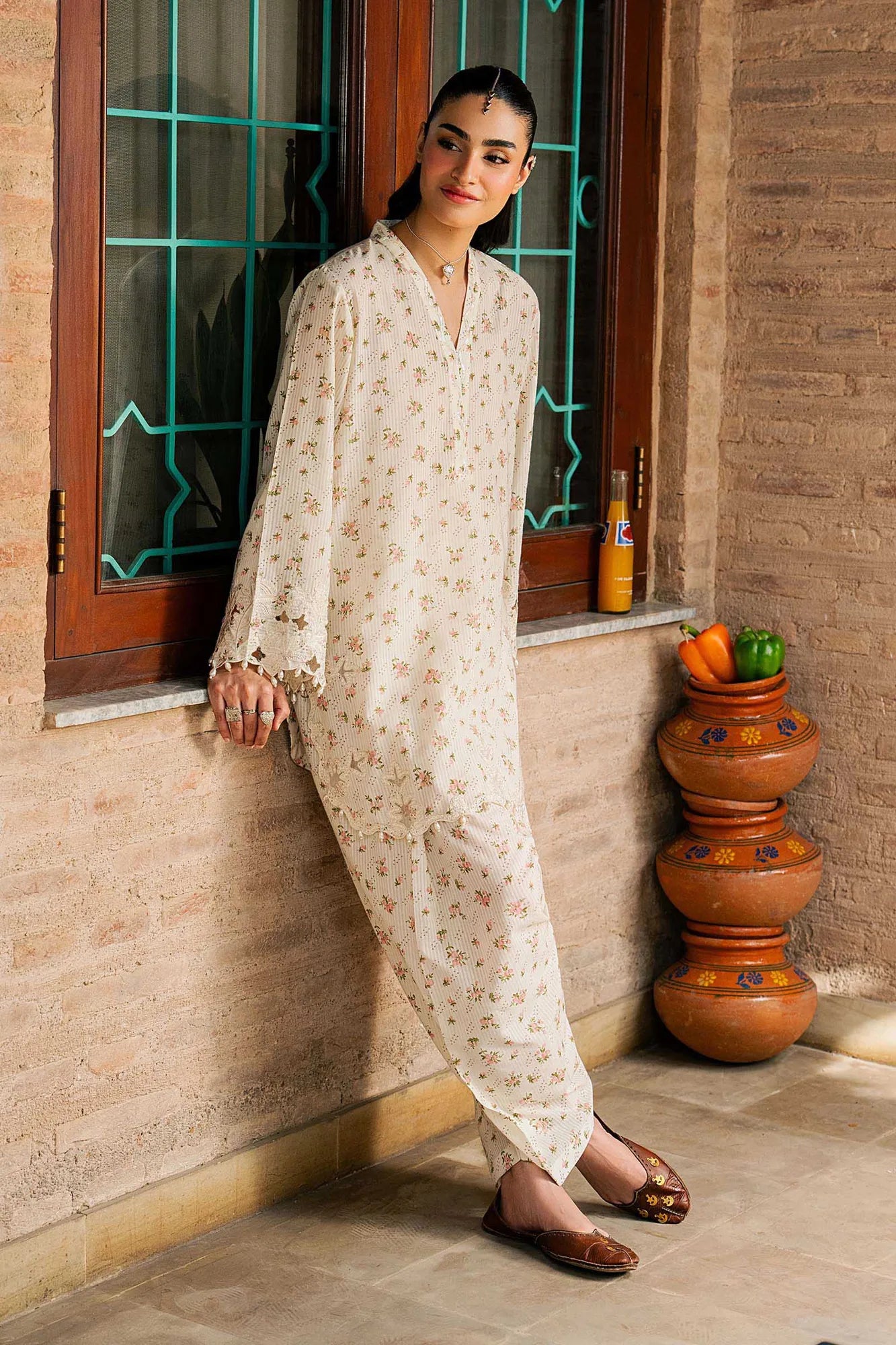 Maria B 2 Piece Embroidered Lawn Suit