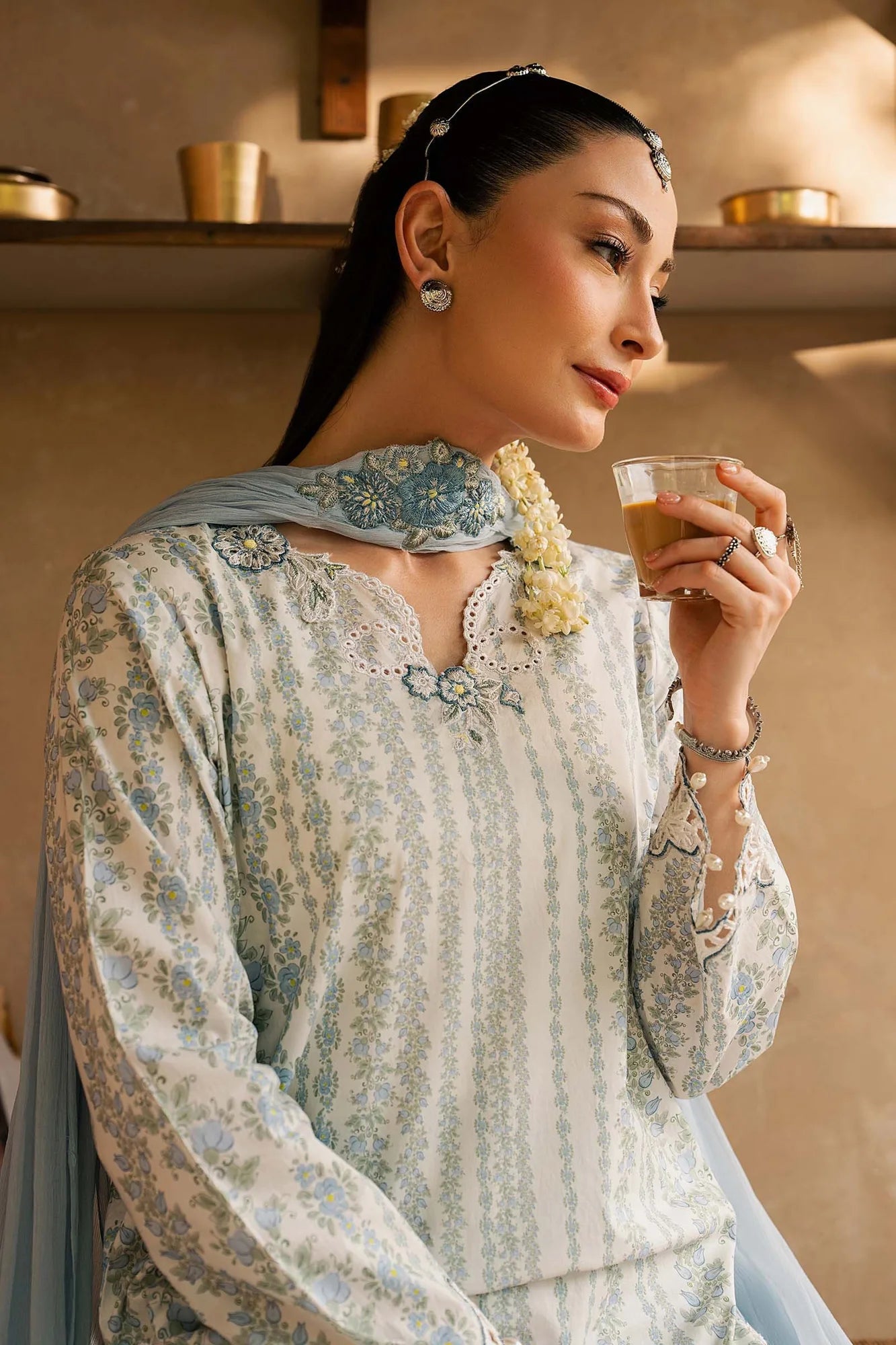 Maria B 3 Piece Embroidered Lawn Suit