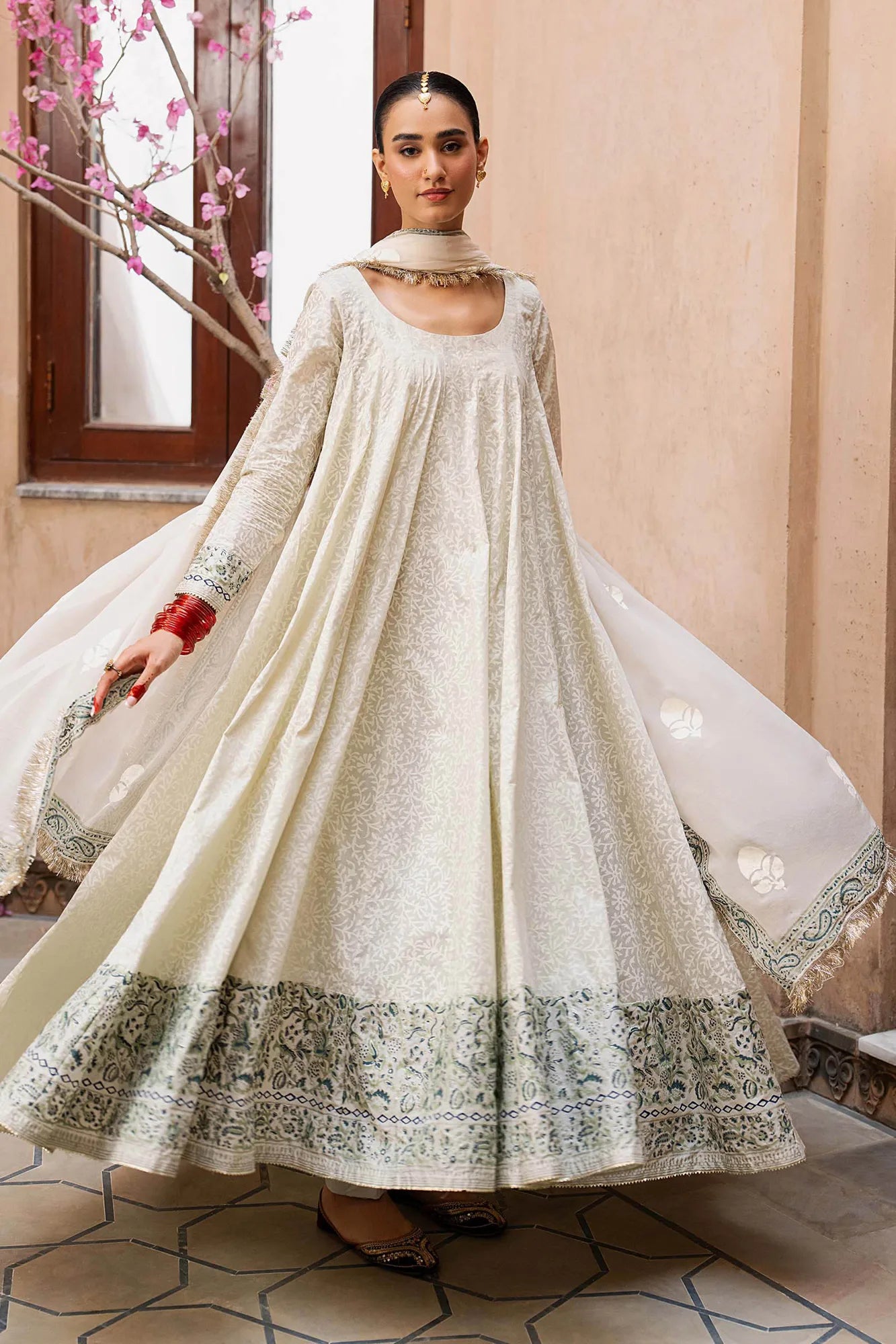 Maria B 3 Piece Block Printed Lawn Suit