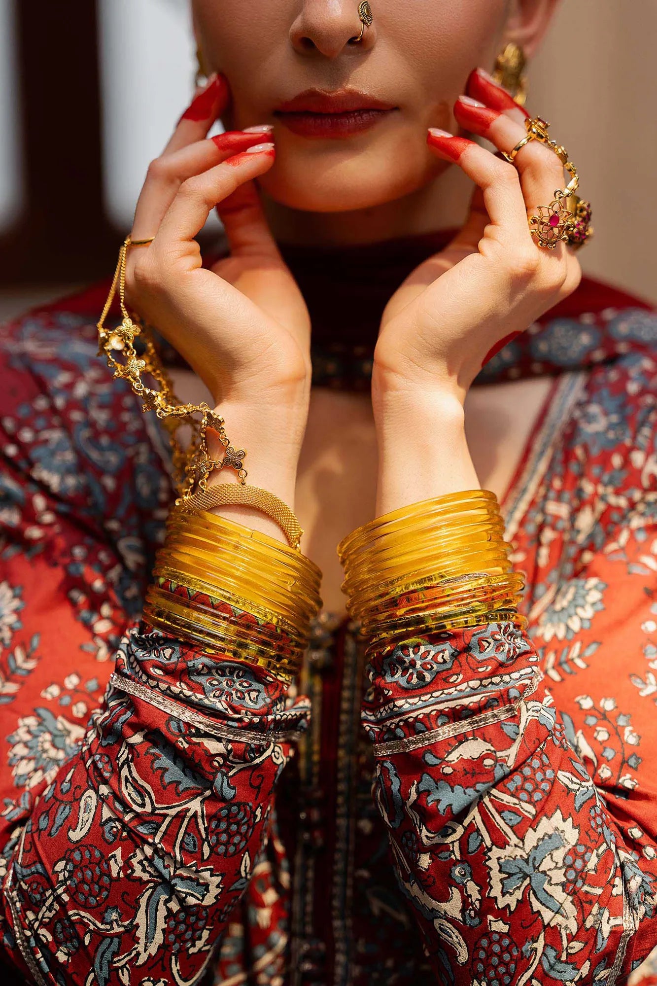 Maria B 3 Piece Block Printed Lawn Suit