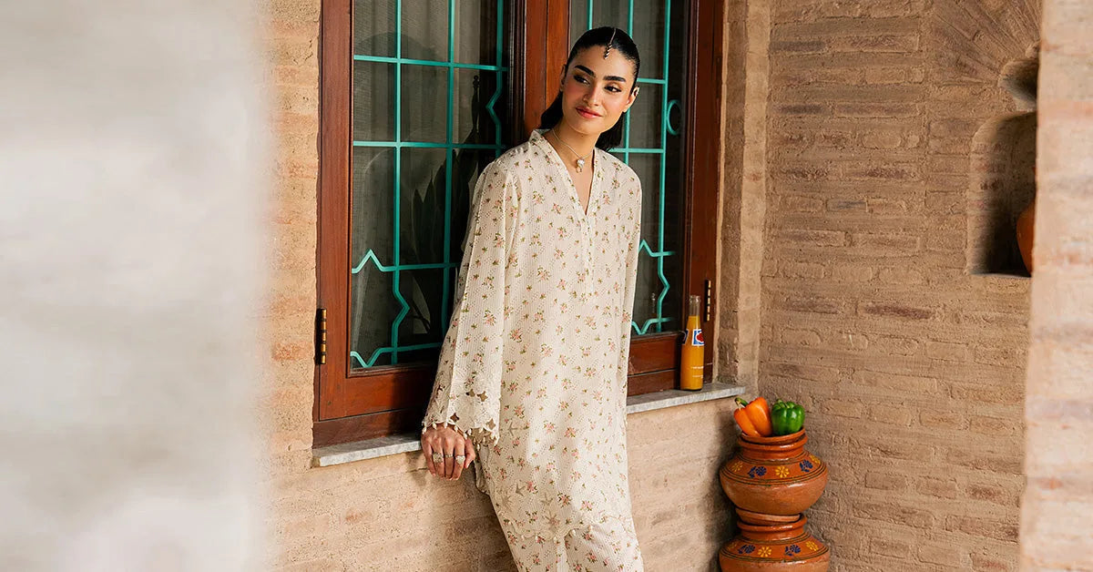 Maria B 2 Piece Embroidered Lawn Suit