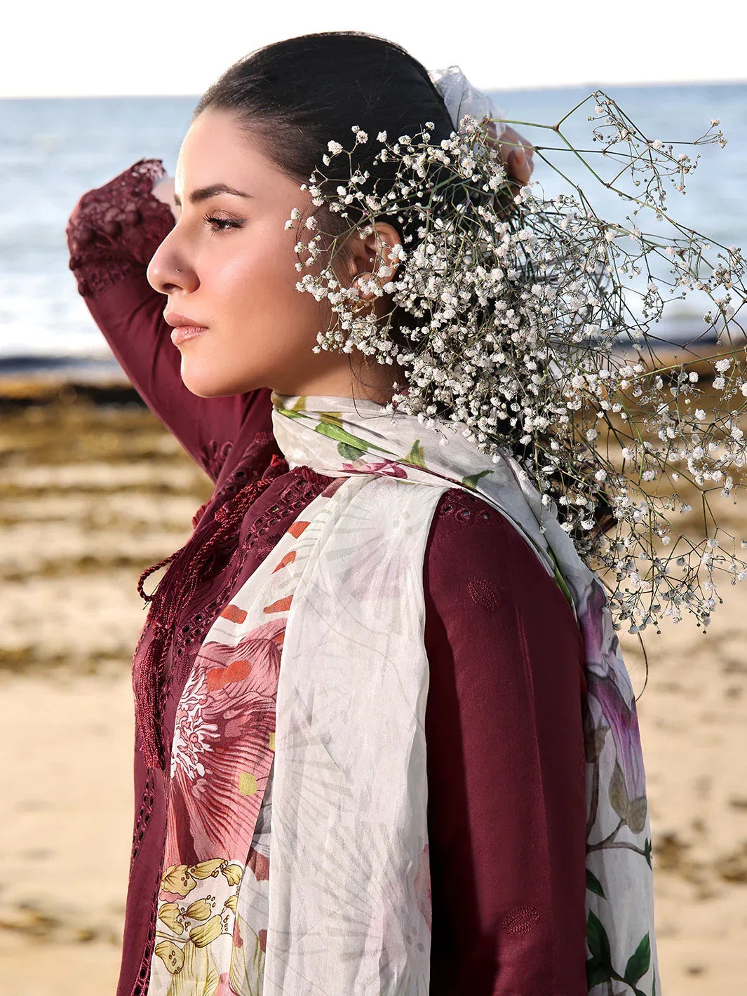 Izel | Saahil Signature Lawn 24 | LALEEN - Rang-e-Khaas