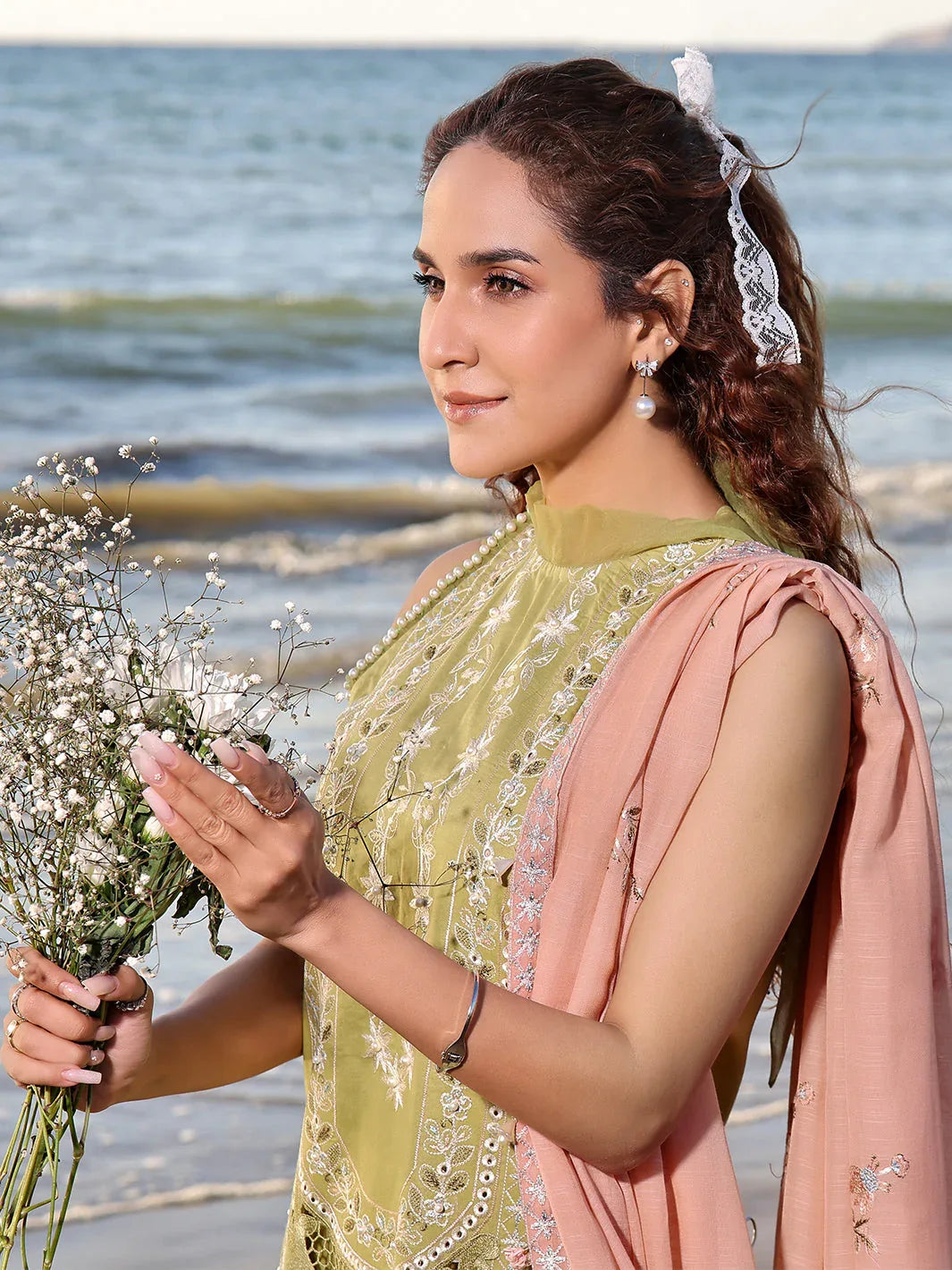 Izel | Saahil Signature Lawn 24 | MUZLIN - Rang-e-Khaas