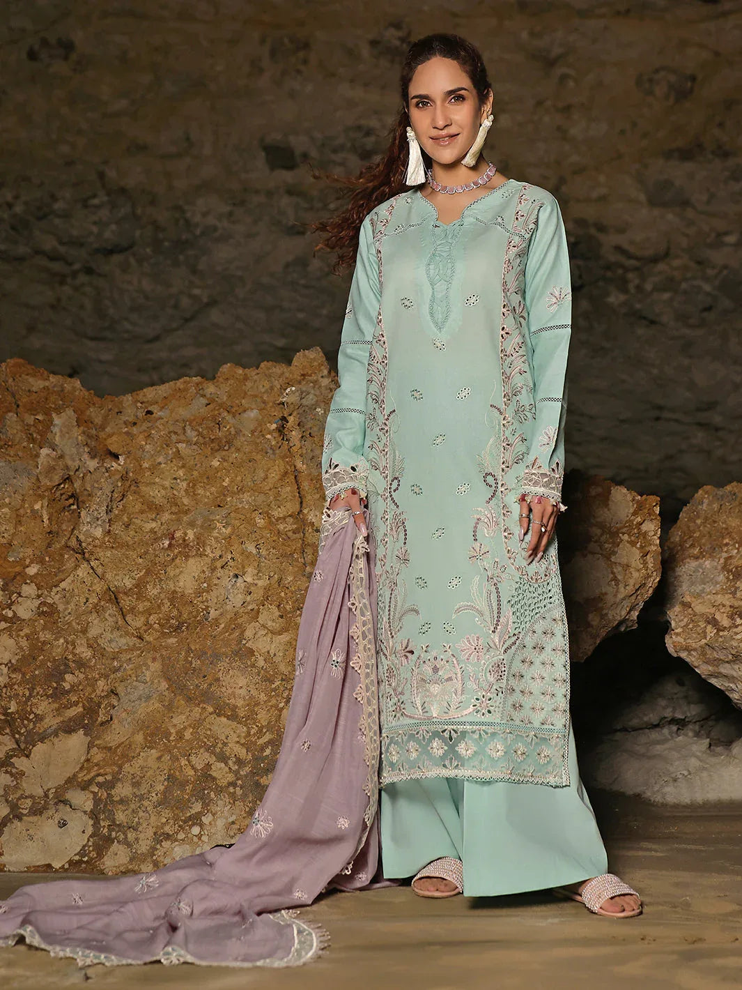 Izel | Saahil Signature Lawn 24 | ZAIB - Rang-e-Khaas