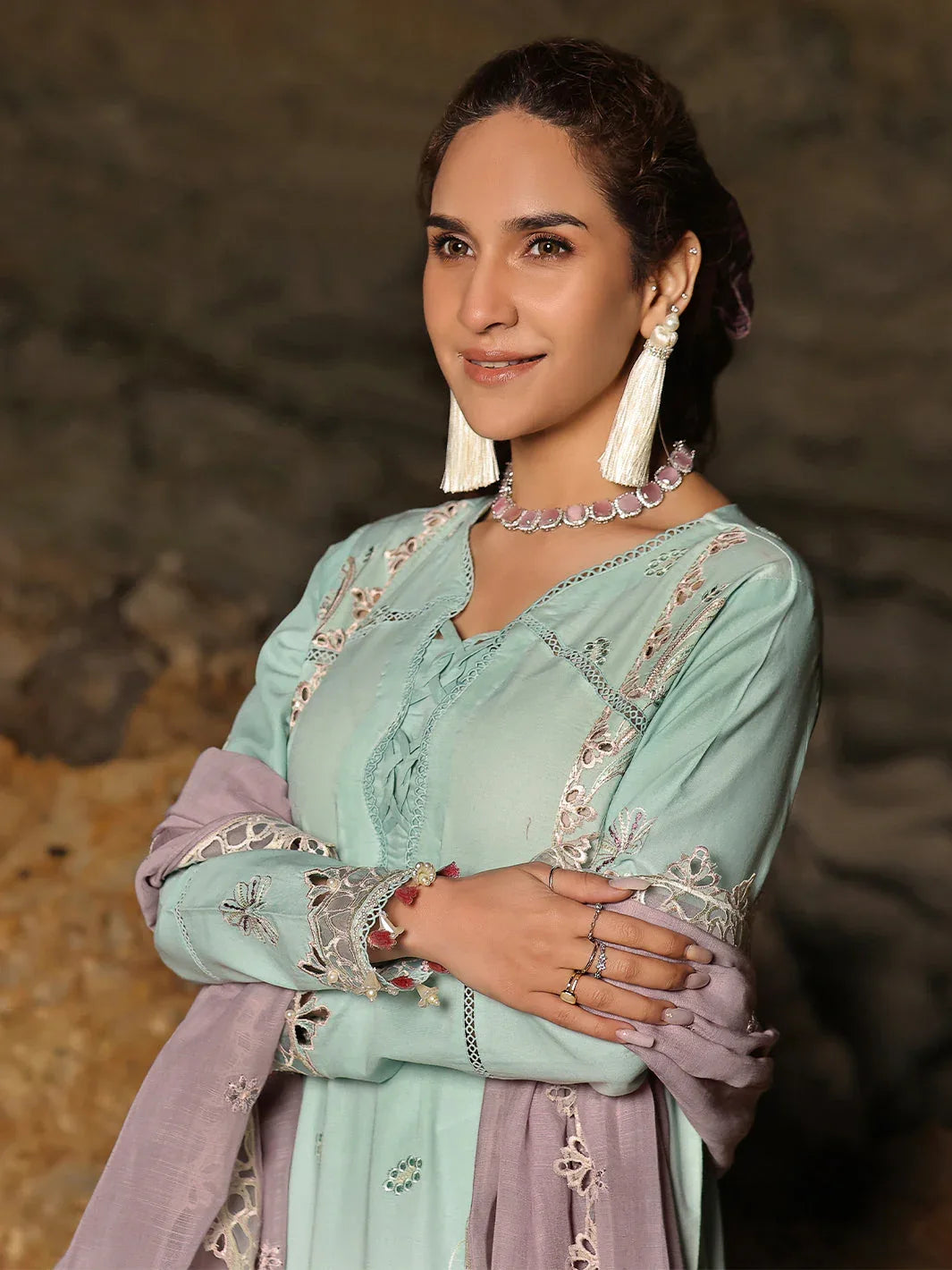 Izel | Saahil Signature Lawn 24 | ZAIB - Rang-e-Khaas