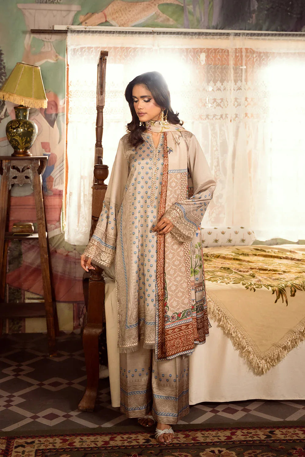 Saira Rizwan | Dahini Silk Pret | MERCINA - SRLP06-25 - Rang-e-Khaas