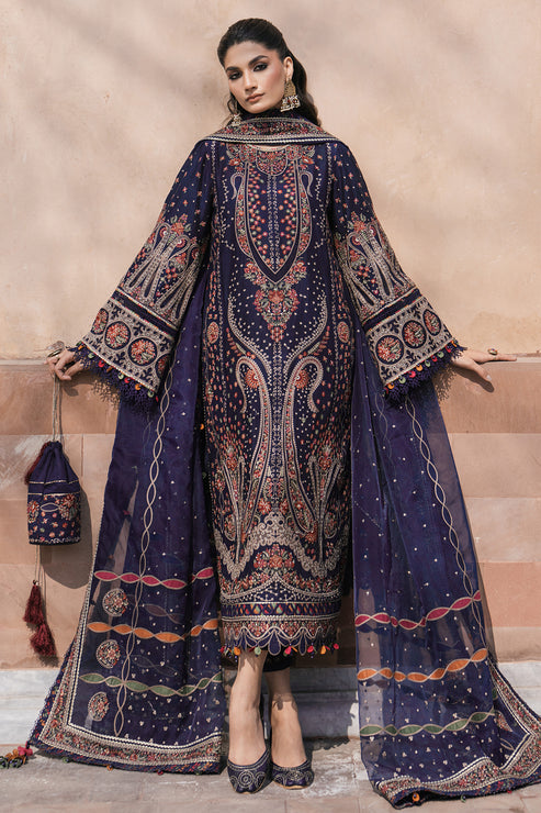 Jazmin | Shahkaar Luxury Lawn 24 | SL24-D9 - Rang-e-Khaas