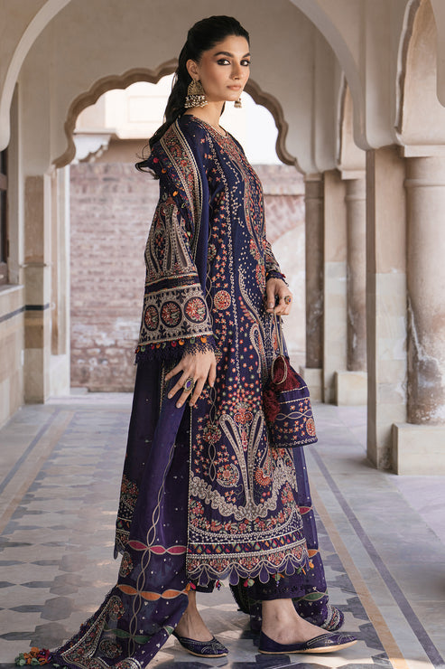 Jazmin | Shahkaar Luxury Lawn 24 | SL24-D9 - Rang-e-Khaas