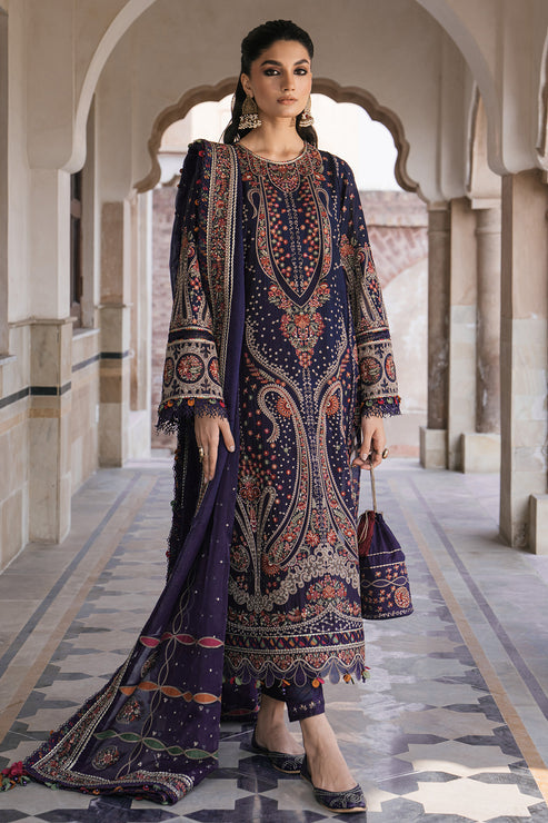 Jazmin | Shahkaar Luxury Lawn 24 | SL24-D9 - Rang-e-Khaas