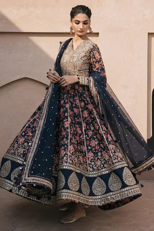 Jazmin | Shahkaar Luxury Lawn 24 | SL24-D1 - Rang-e-Khaas