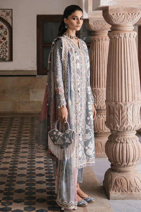 Jazmin | Shahkaar Luxury Lawn 24 | SL24-D3 - Rang-e-Khaas