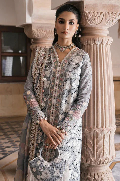 Jazmin | Shahkaar Luxury Lawn 24 | SL24-D3 - Rang-e-Khaas
