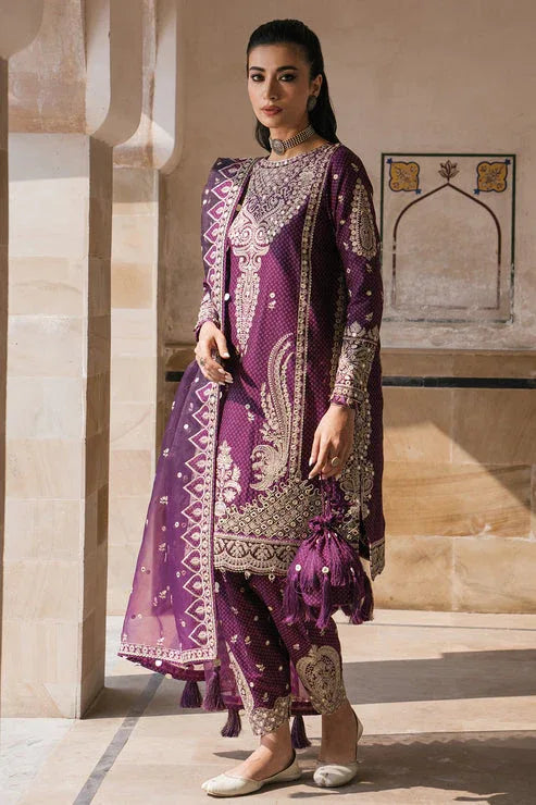 Jazmin | Shahkaar Luxury Lawn 24 | SL24-D6 - Rang-e-Khaas