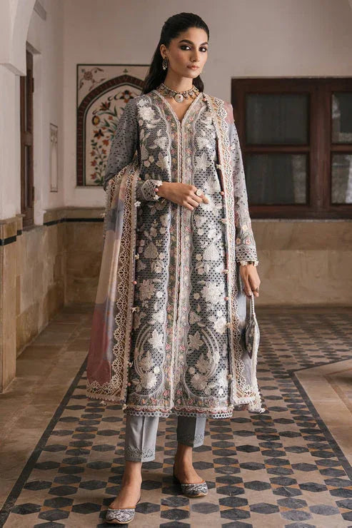Jazmin | Shahkaar Luxury Lawn 24 | SL24-D3 - Rang-e-Khaas