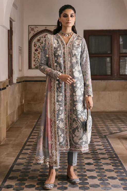 Jazmin | Shahkaar Luxury Lawn 24 | SL24-D3 - Rang-e-Khaas