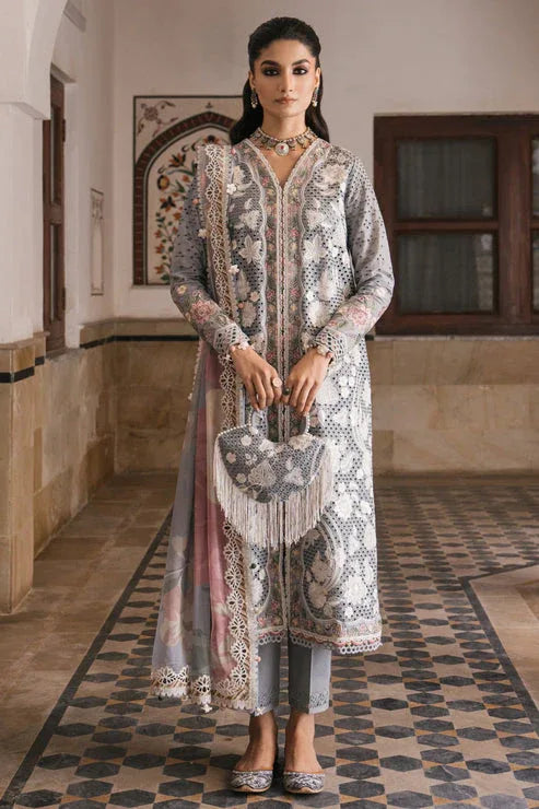 Jazmin | Shahkaar Luxury Lawn 24 | SL24-D3 - Rang-e-Khaas