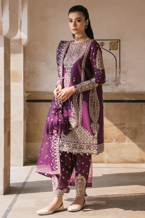 Jazmin | Shahkaar Luxury Lawn 24 | SL24-D6 - Rang-e-Khaas