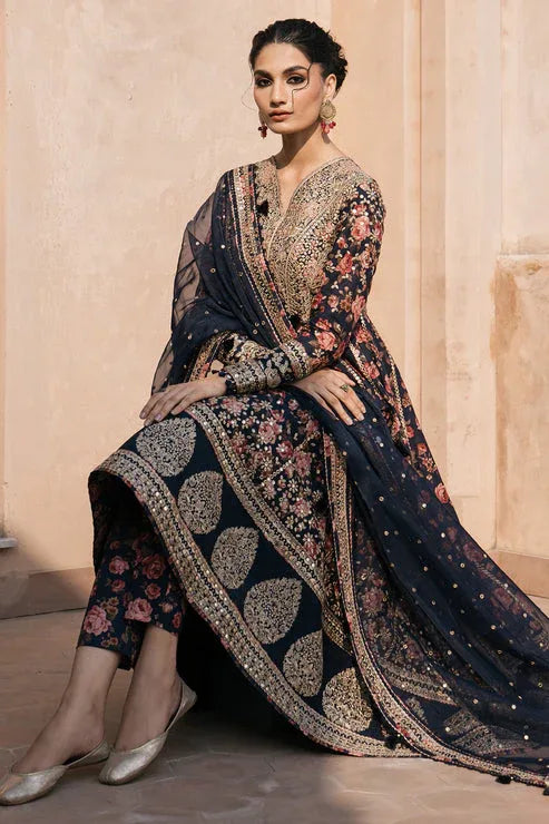 Jazmin | Shahkaar Luxury Lawn 24 | SL24-D1 - Rang-e-Khaas