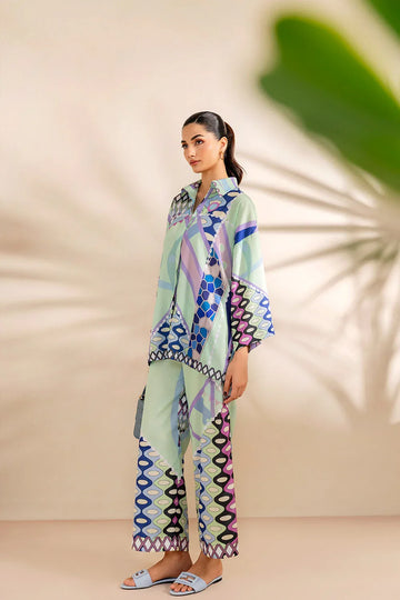 Saira Rizwan | Silk Coords 25 | PARADISE PRISM - SRSP-25-05 - Rang-e-Khaas