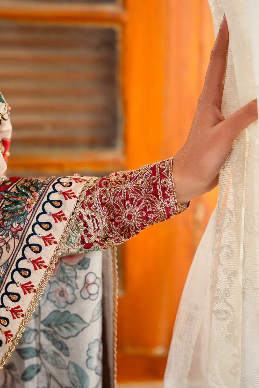 Saira Rizwan | Dahini Silk Pret | DUNE - SRLP01-25 - Rang-e-Khaas