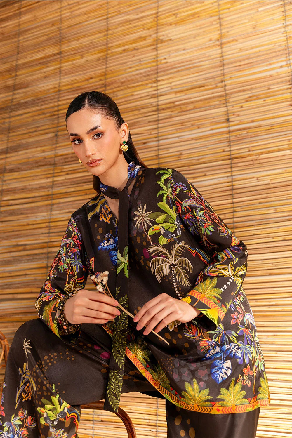 Saira Rizwan | Silk Coords 25 | COCONUT CRUSH - SRSP-25-02 - Rang-e-Khaas