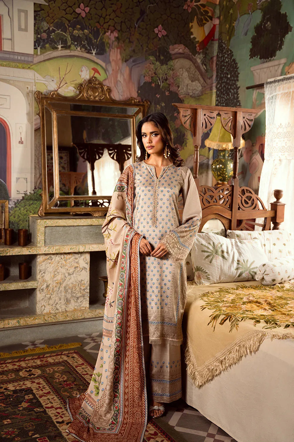 Saira Rizwan | Dahini Silk Pret | MERCINA - SRLP06-25 - Rang-e-Khaas