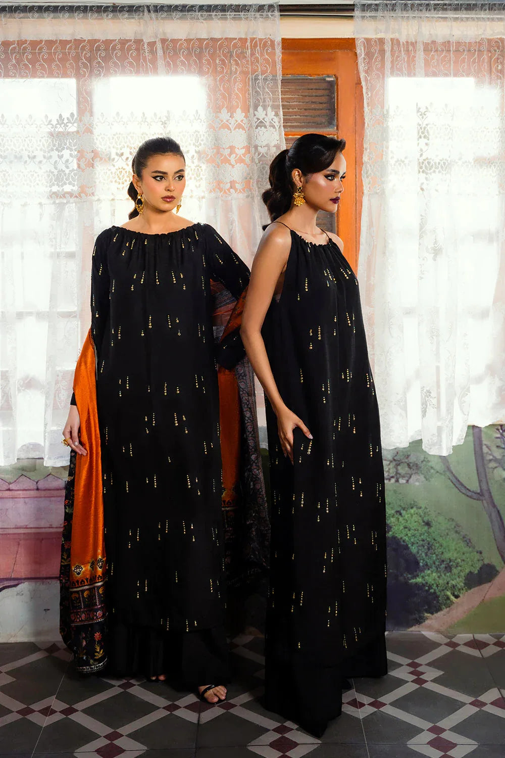Saira Rizwan | Dahini Silk Pret | ESMA - SRLP02-25 - Rang-e-Khaas