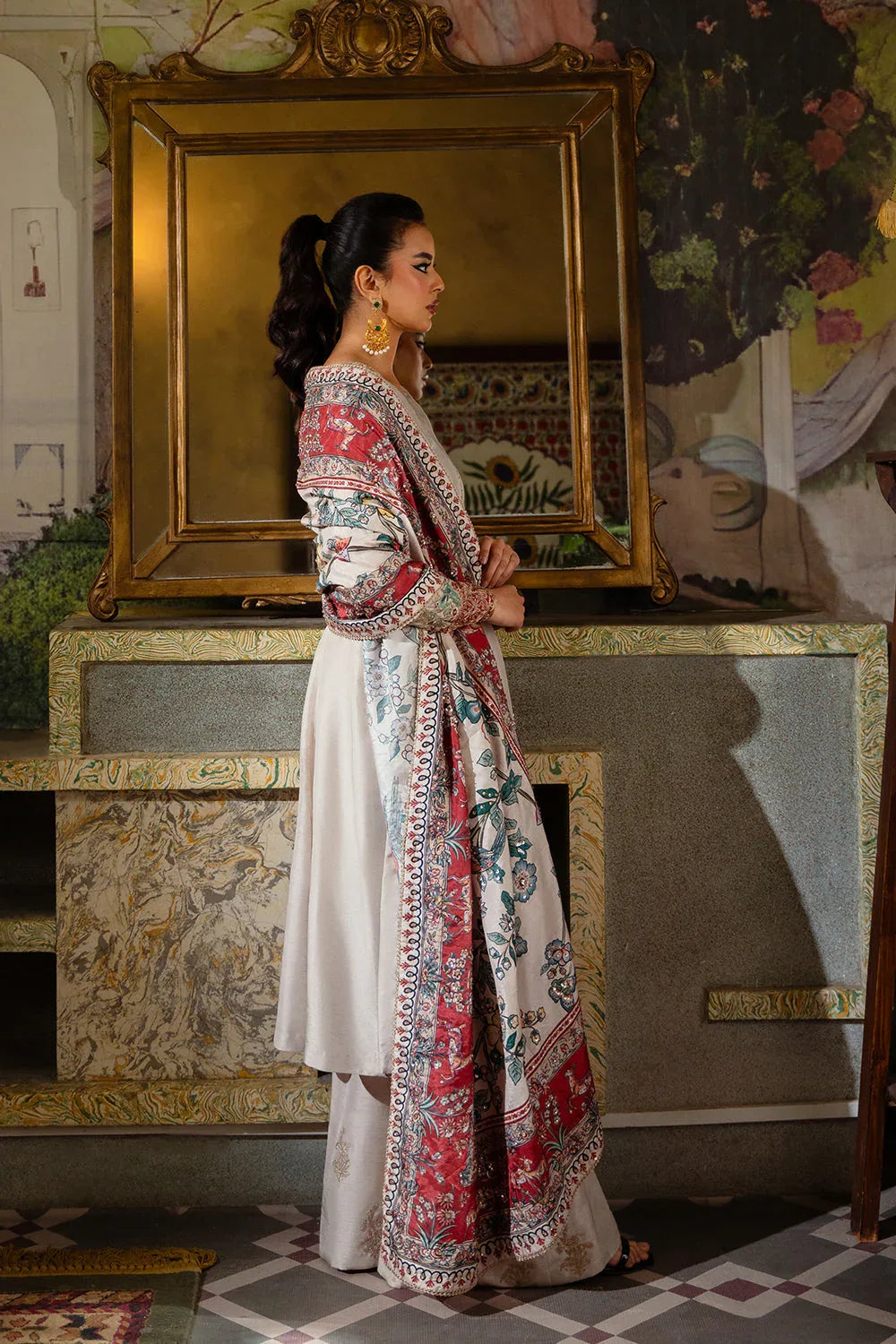 Saira Rizwan | Dahini Silk Pret | DUNE - SRLP01-25 - Rang-e-Khaas