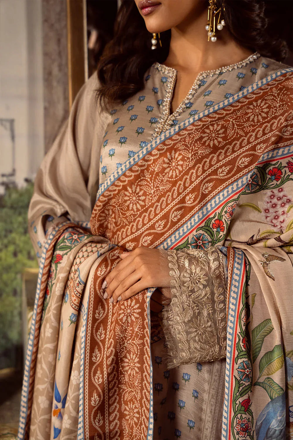 Saira Rizwan | Dahini Silk Pret | MERCINA - SRLP06-25 - Rang-e-Khaas