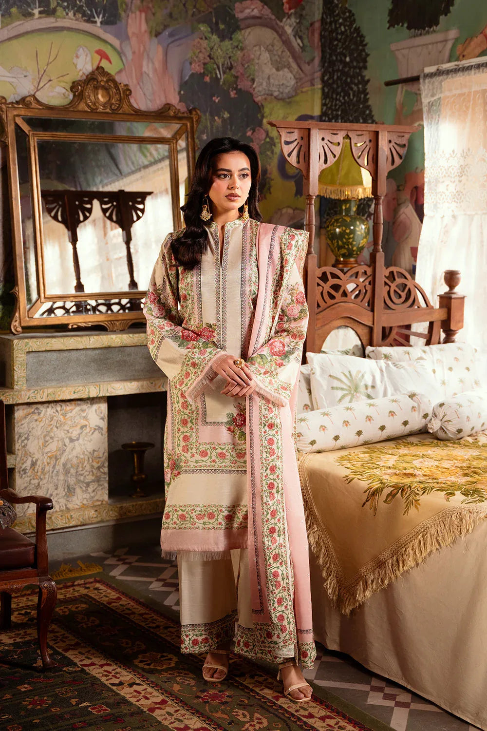 Saira Rizwan | Dahini Silk Pret | ADELIA -SRLP07-25 - Rang-e-Khaas