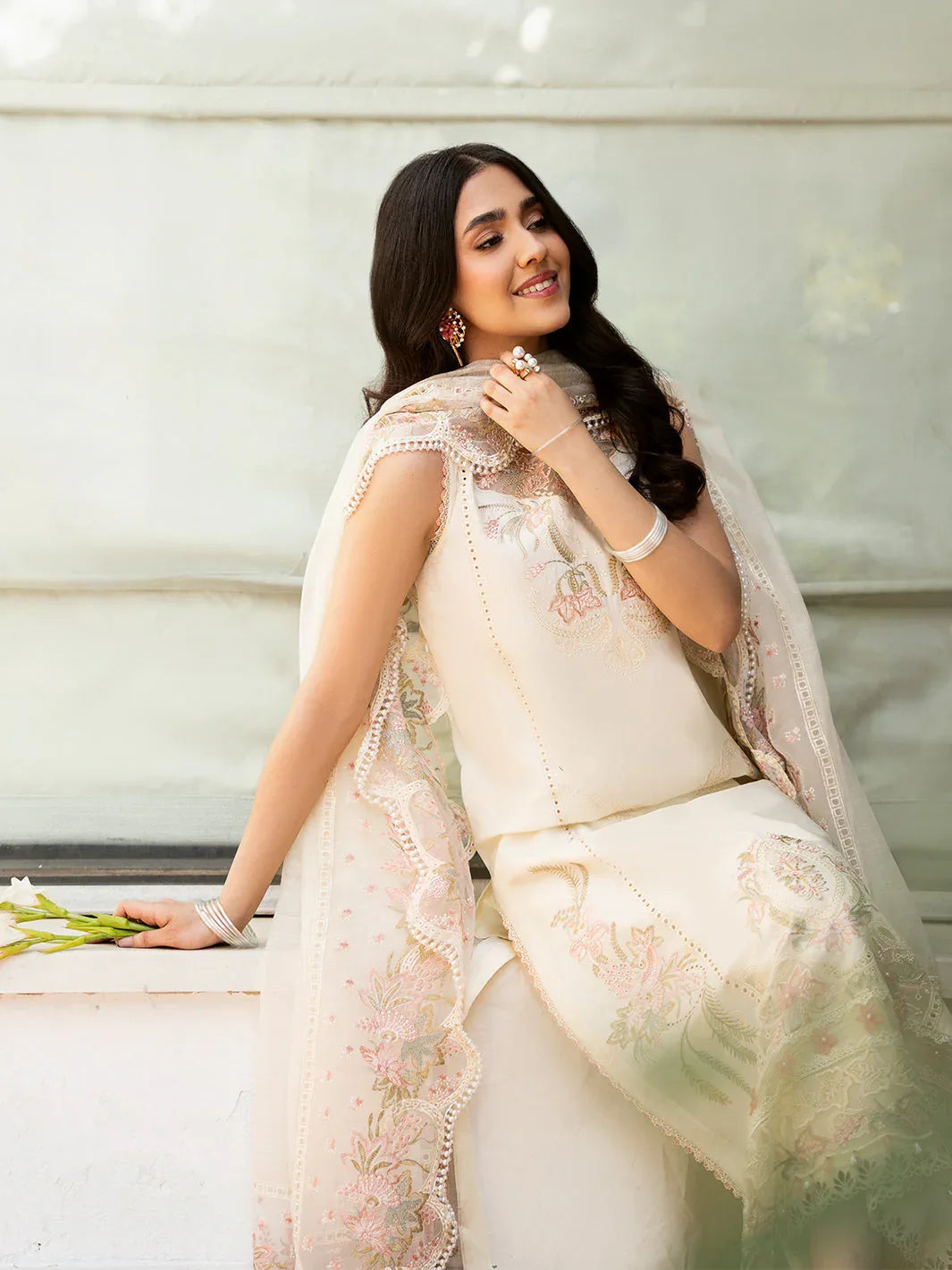 Izel | Mahveen Festive Lawn 25 | KUBRA - Rang-e-Khaas