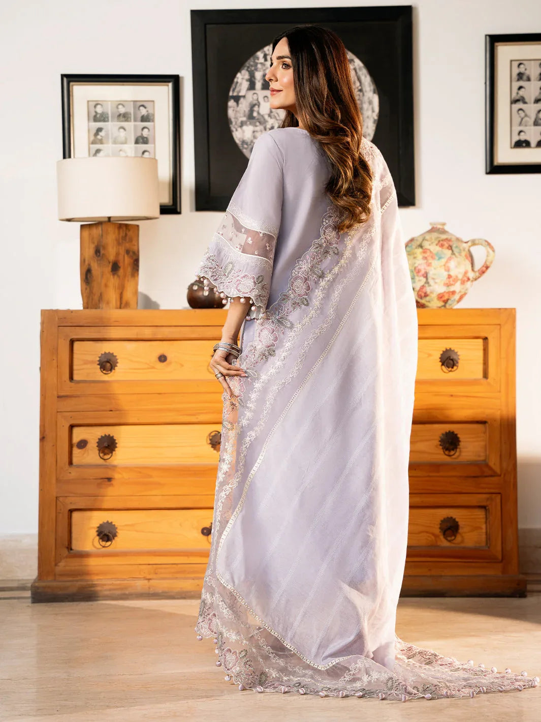 Izel | Mahveen Festive Lawn 25 | LAMIA - Rang-e-Khaas