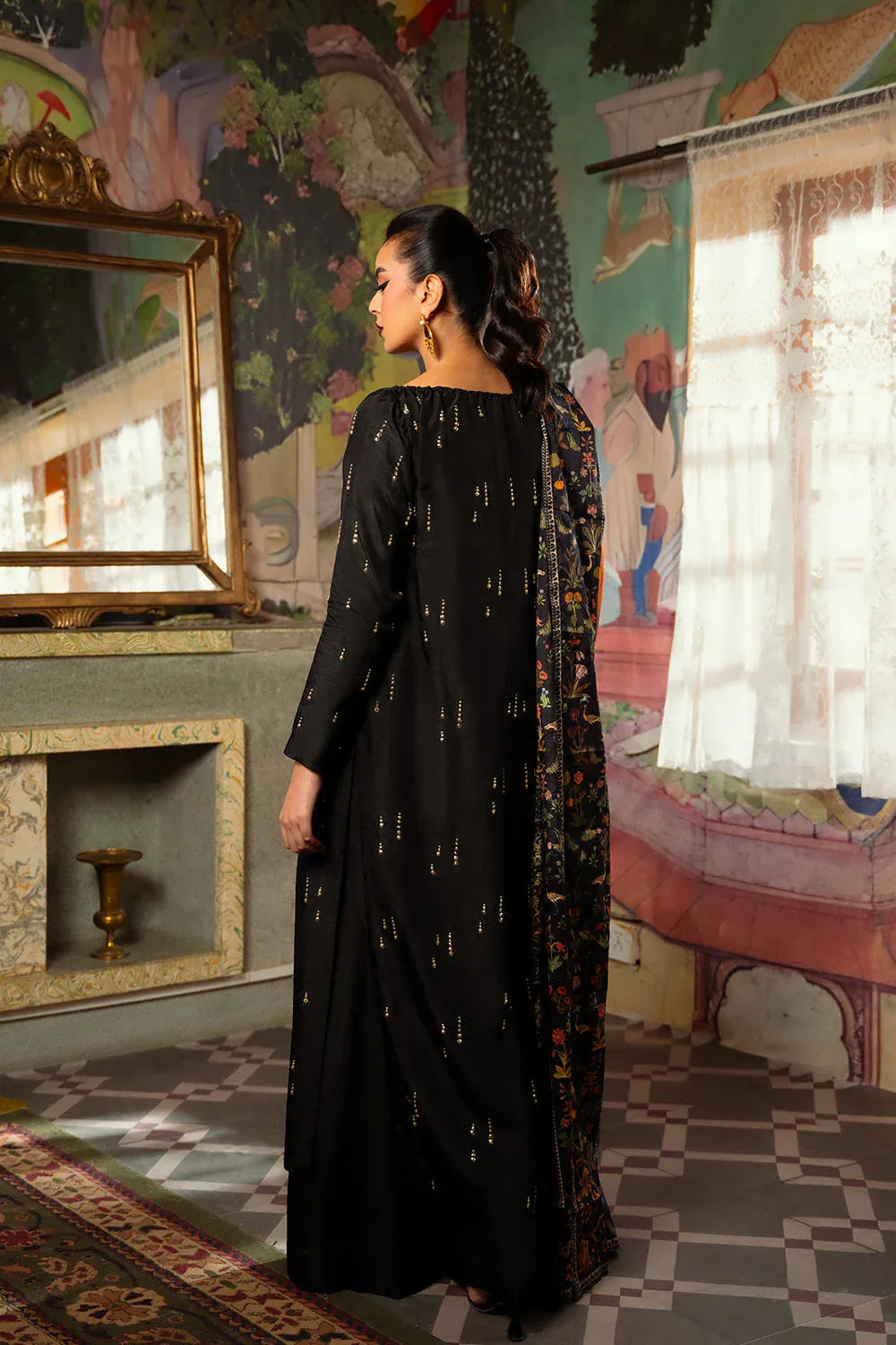 Saira Rizwan | Dahini Silk Pret | ESMA - SRLP02-25 - Rang-e-Khaas