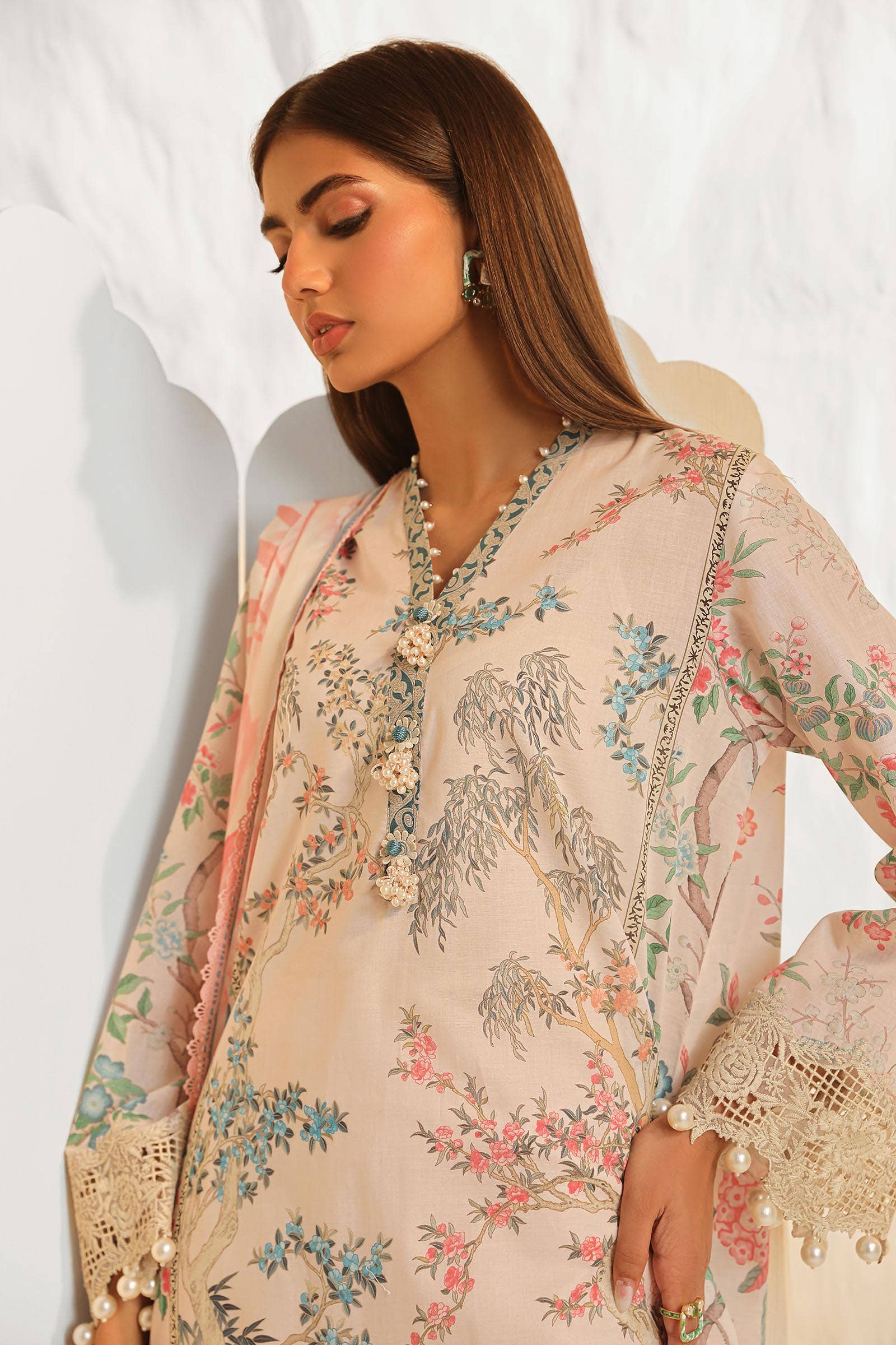 Sana Safinaz | Muzlin Summer 24 | 001A-CI - Rang-e-Khaas