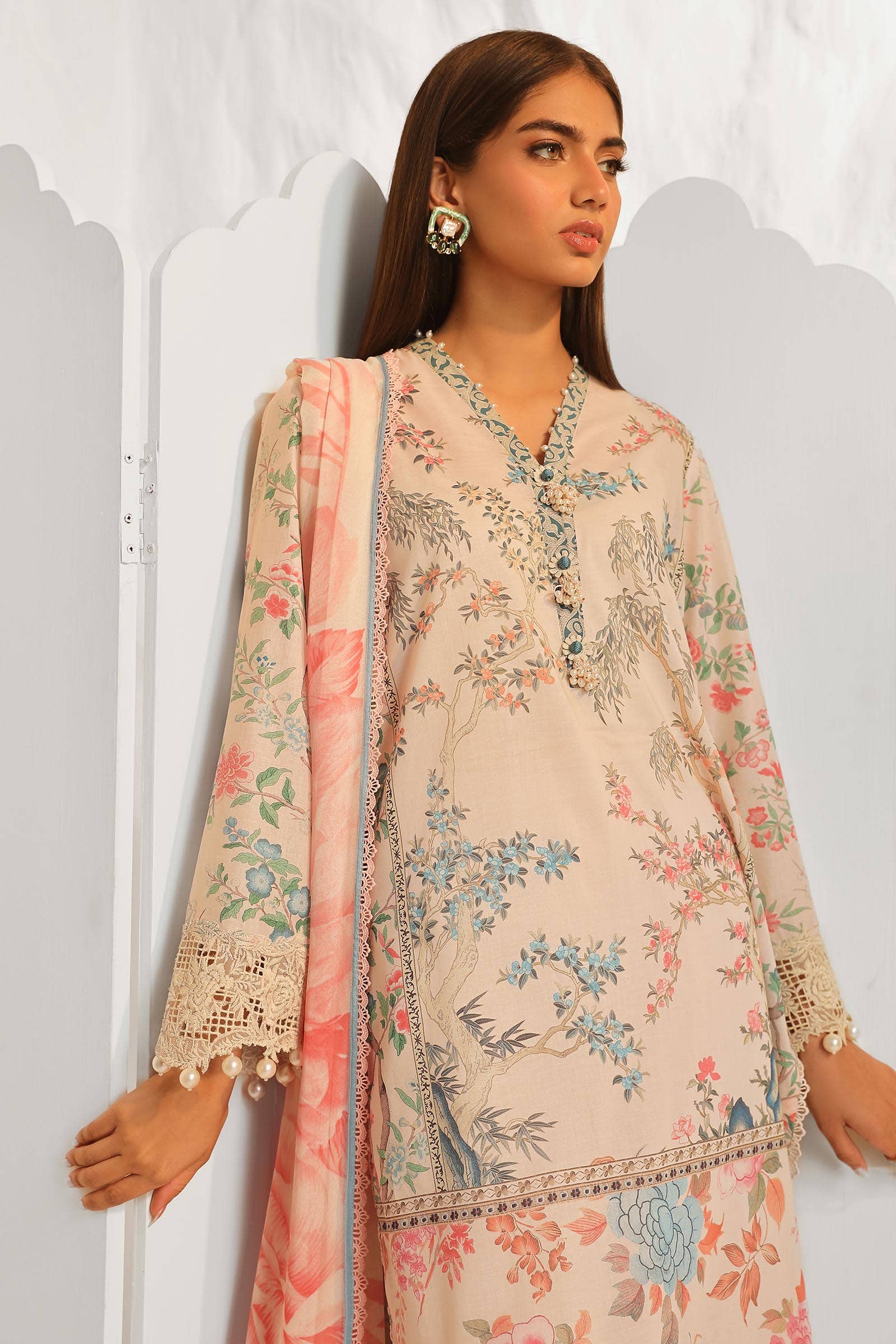 Sana Safinaz | Muzlin Summer 24 | 001A-CI - Rang-e-Khaas
