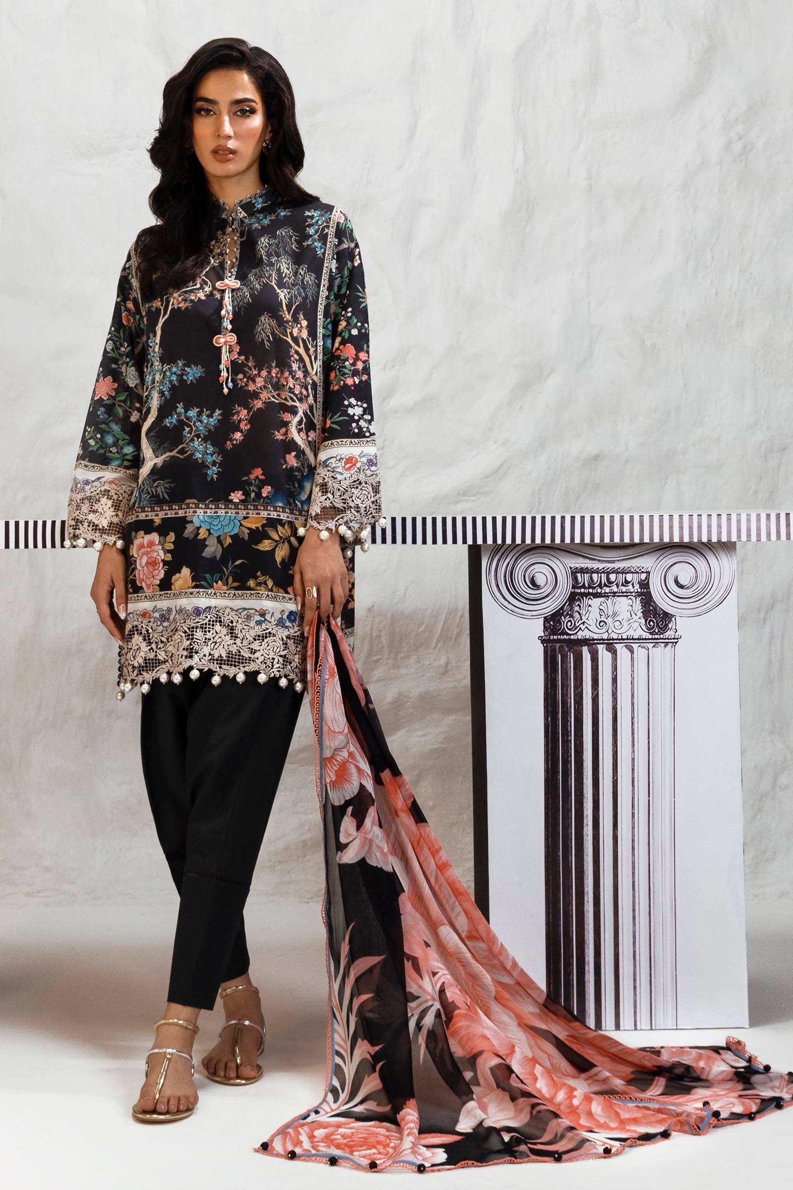 Sana Safinaz | Muzlin Summer 24 | 001B-CI - Rang-e-Khaas