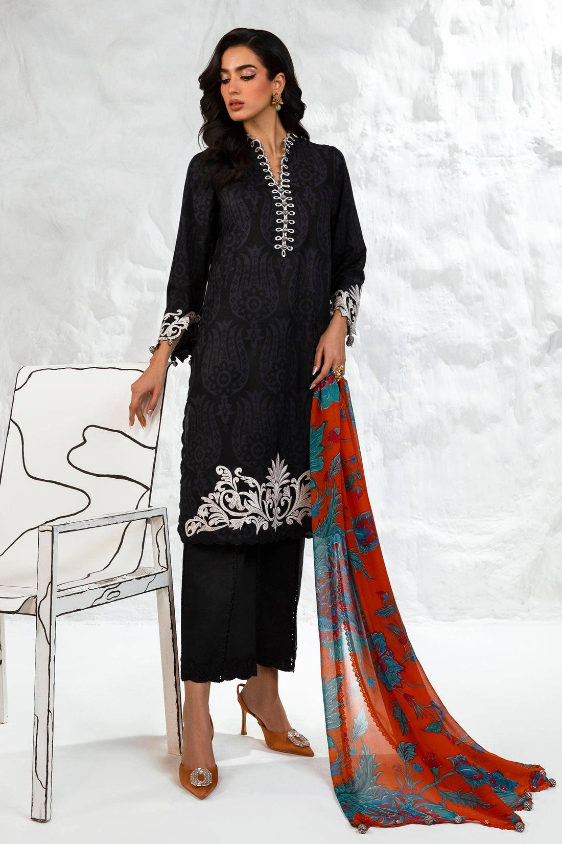 Sana Safinaz | Muzlin Summer 24 | 003A-CI - Rang-e-Khaas